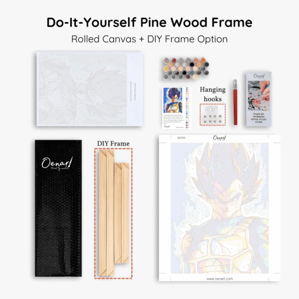 Black Clover: Asta Demon Two Swords - Anime Paint By Numbers Kit - Image 3