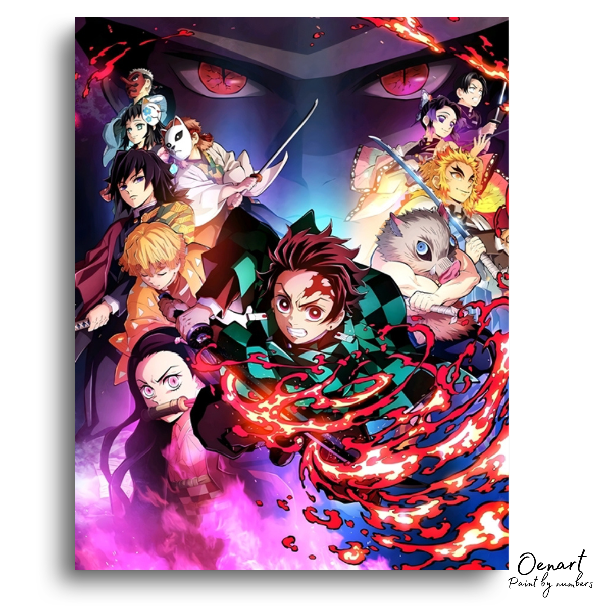 Demon Slayer: Hashira - Anime Paint By Numbers Kit-Oenart™
