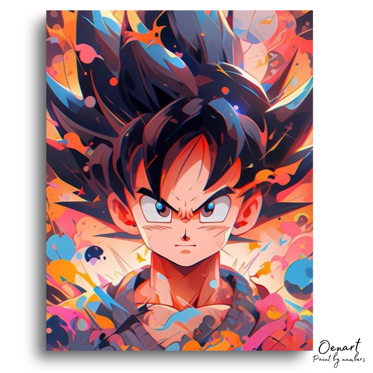 Dragon Ball Z: Goku So Serious - Anime Paint By Numbers Kit-Oenart™