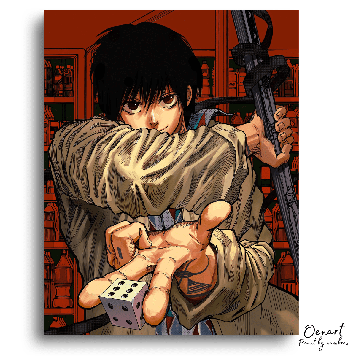 Sakamoto Days: Nagumo Dice - Anime Paint By Numbers Kit-Oenart™