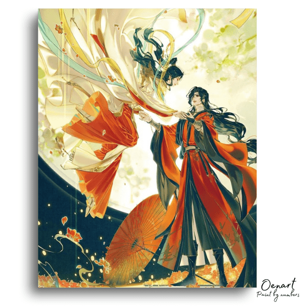 Heaven Officials Blessing: Fliying Xie lian - Anime Paint By Numbers Kit-Oenart™