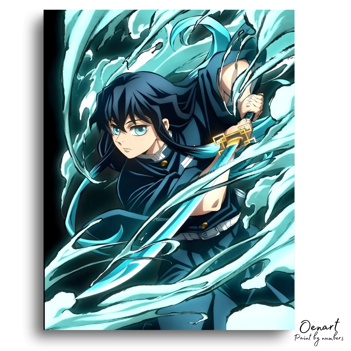 Demon Slayer: Muichiro Tokito - Anime Paint By Numbers Kit-Oenart™