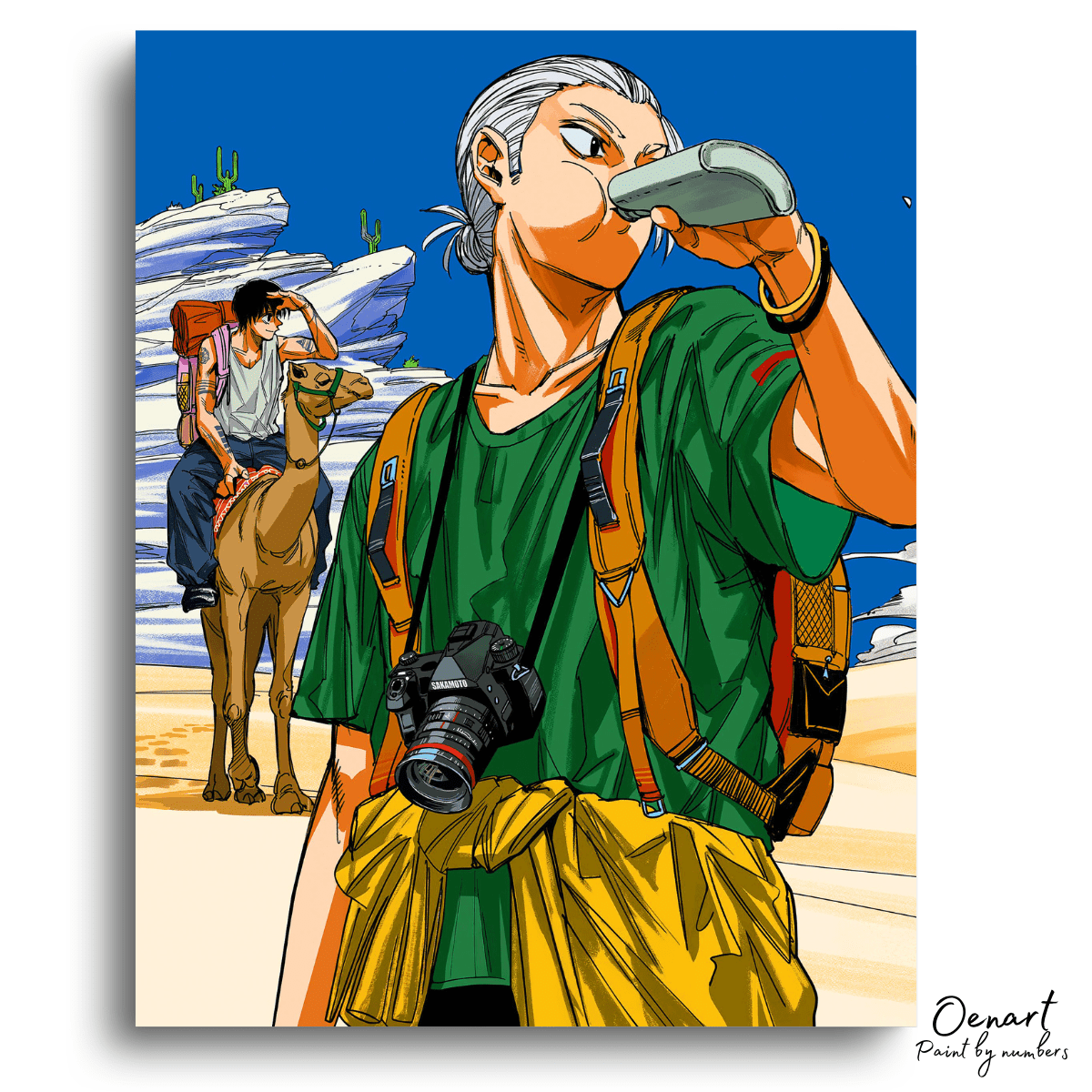 Sakamoto Days: Sakamoto On Trip - Anime Paint By Numbers Kit-Oenart™