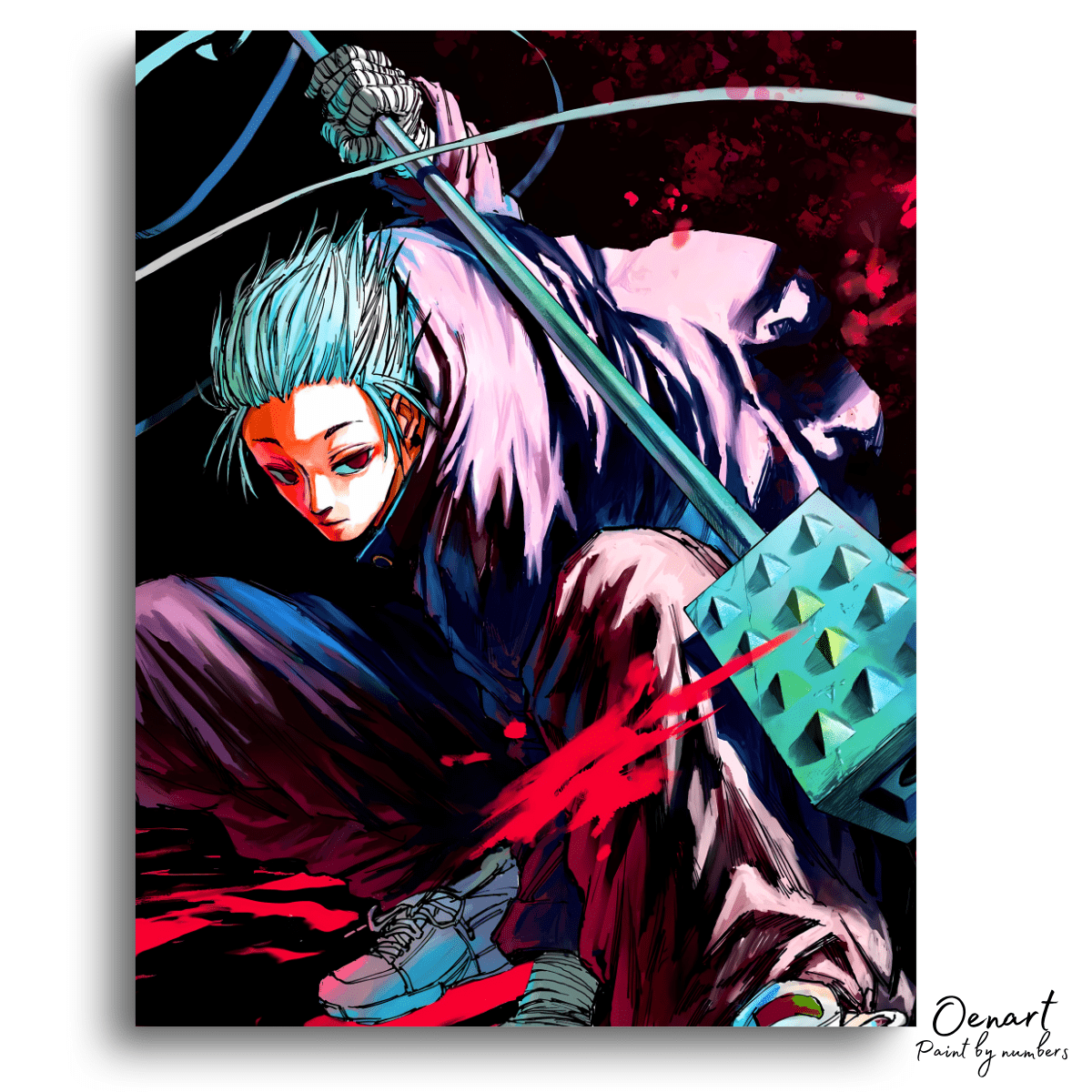 Sakamoto Days: The Hammer - Anime Paint By Numbers Kit-Oenart™
