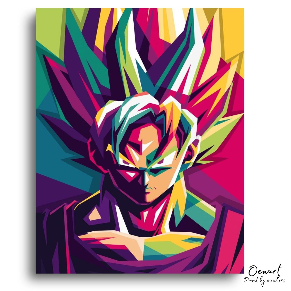 Dragon Ball Z: Wise Goku Pop Art - Anime Paint By Numbers Kit-Oenart™