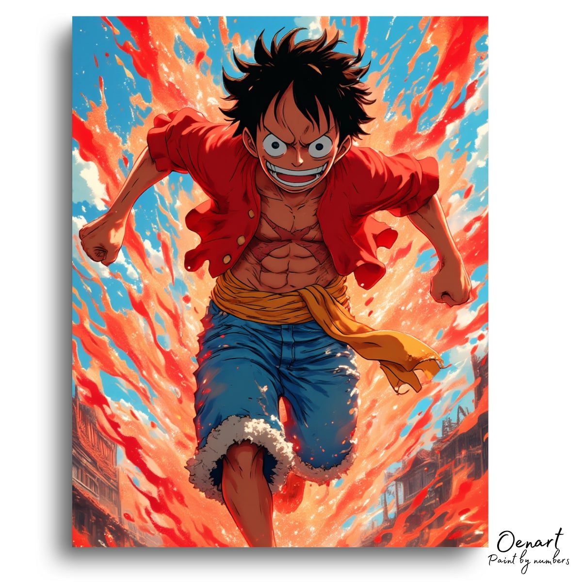One Piece: Run With A Smile - Anime Paint By Numbers Kit-Oenart™
