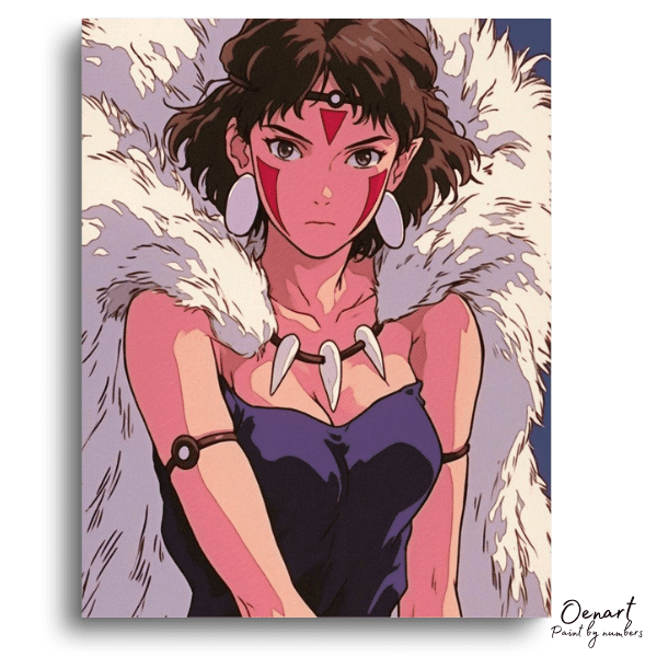 Princess Mononoke: Wild Heart, Calm Strength – Anime Paint By Numbers Kit