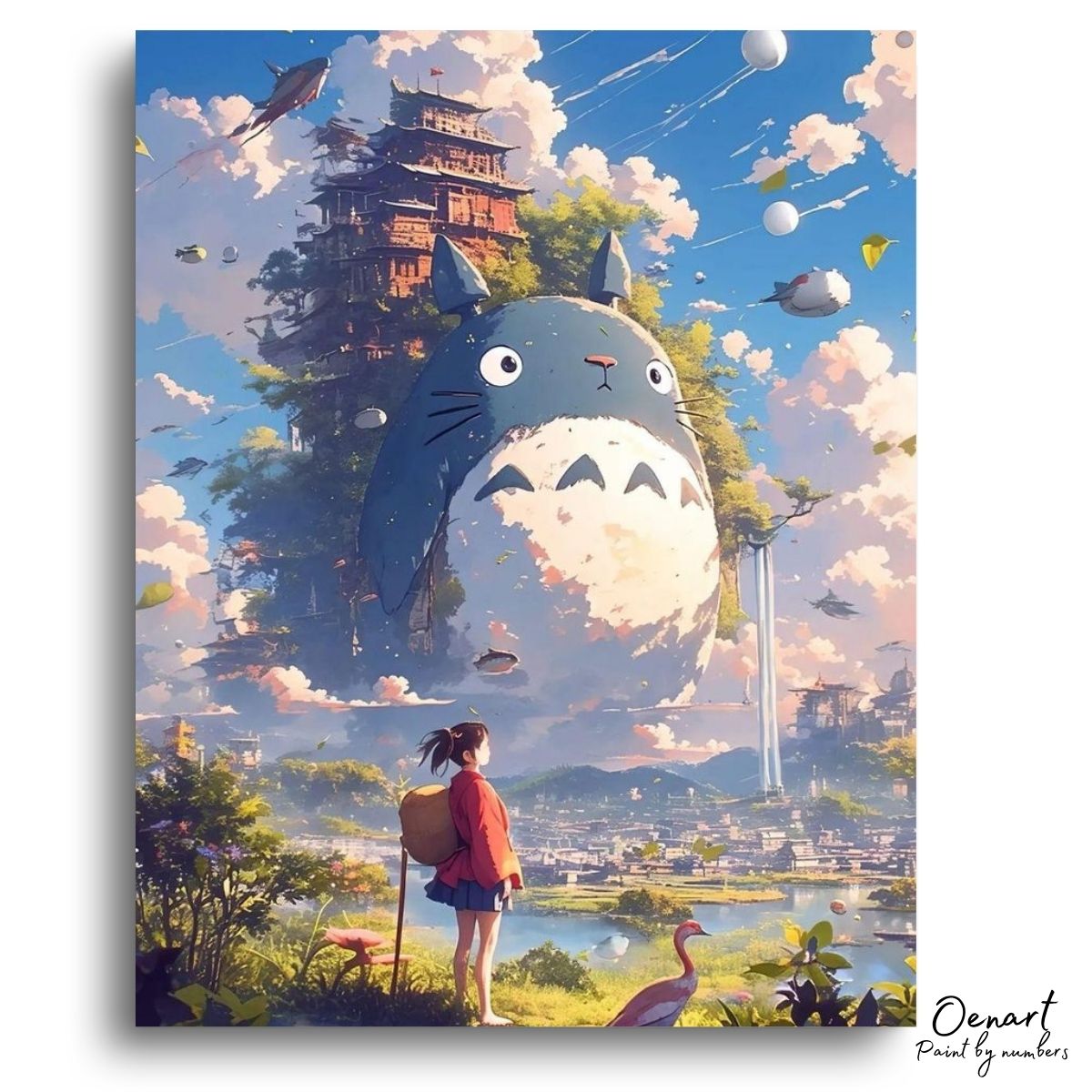 My Neighbor Totoro: The City - Anime Paint By Numbers Kit-Oenart™