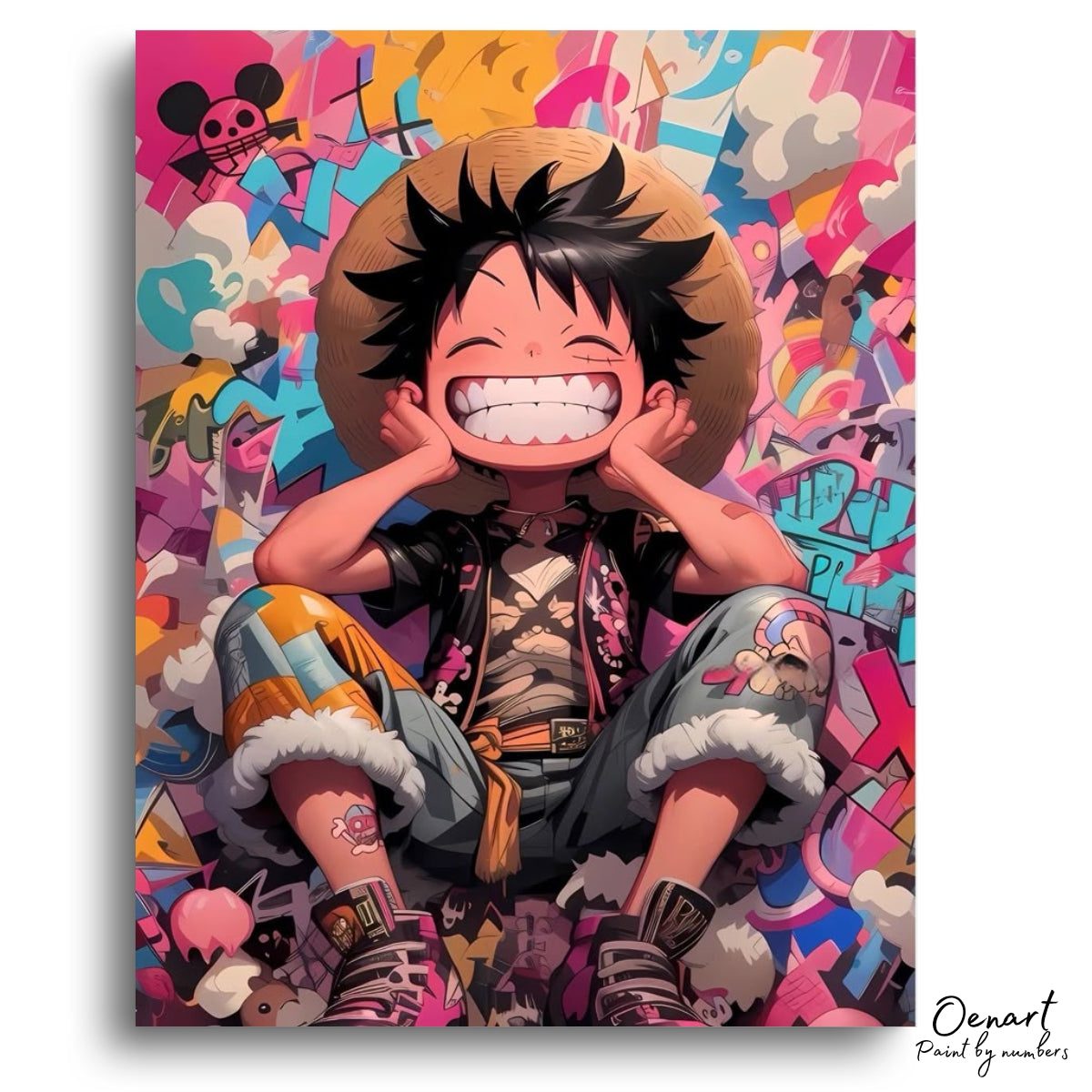 One Piece: Luffy Smiling - Anime Diamond Painting