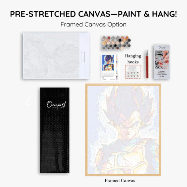 Dragon Ball Z: Goku Super Saiyan 4 - Anime Paint By Numbers Kit - Image 4