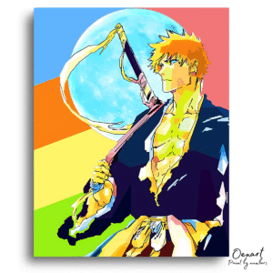 Bleach: Colorful Ichigo Pop Art - Anime Diamond Painting