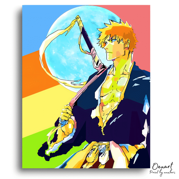 Bleach: Colorful Ichigo Pop Art - Anime Diamond Painting