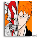 Bleach: Ichigo & Hollow - Anime Diamond Painting