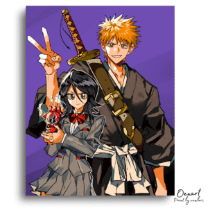 Bleach: Ichigo and Rukia - Anime Diamond Painting