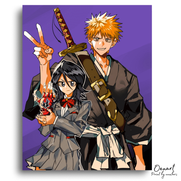 Bleach: Ichigo and Rukia - Anime Diamond Painting