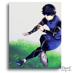 Blue Lock: Isagi Shooting - Anime Paint By Numbers Kit