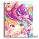 Cute Anime Witch Girl - Anime Diamond Painting