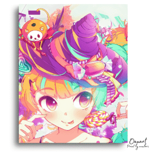Cute Anime Witch Girl - Anime Diamond Painting