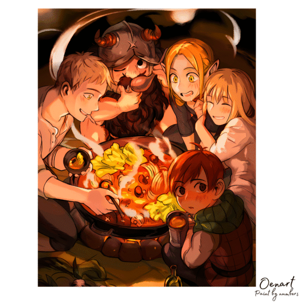 Delicious in Dungeon: Eating - Anime Diamond Painting