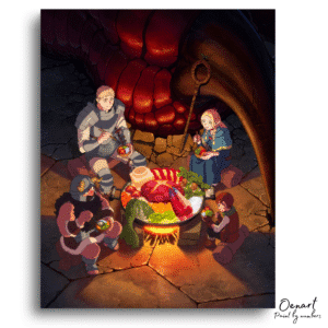 Delicious in Dungeon: Next to The Dragon - Anime Diamond Painting