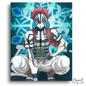 Demon Slayer: Akaza - Anime Paint By Numbers Kit-Oenart™
