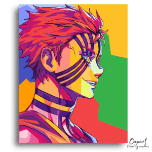 Demon Slayer: Akaza Pop Art - Anime Diamond Painting