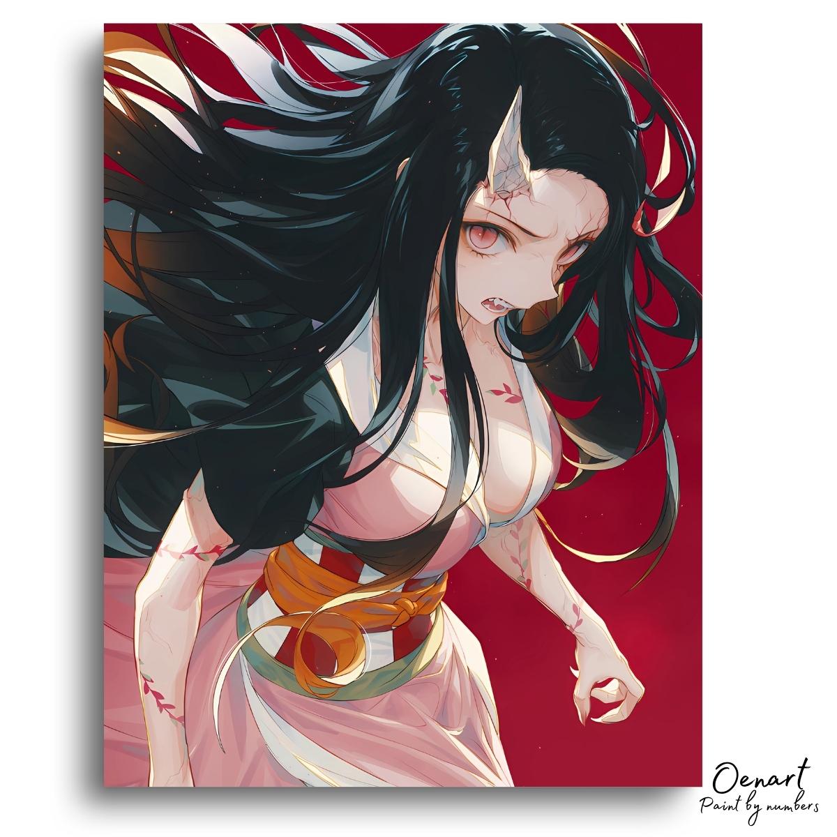 Demon Slayer: Anger - Anime Diamond Painting
