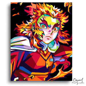 Demon Slayer: Rengoku Flame Hashira - Anime Diamond Painting