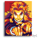 Demon Slayer: Rengoku Wpap Pop Art - Anime Diamond Painting