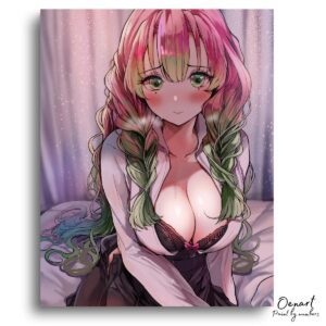 Demon Slayer: Shy Mitsuri - Anime Paint By Numbers Kit
