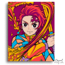 Demon Slayer: Tanjiro Dragon Dance - Anime Diamond Painting