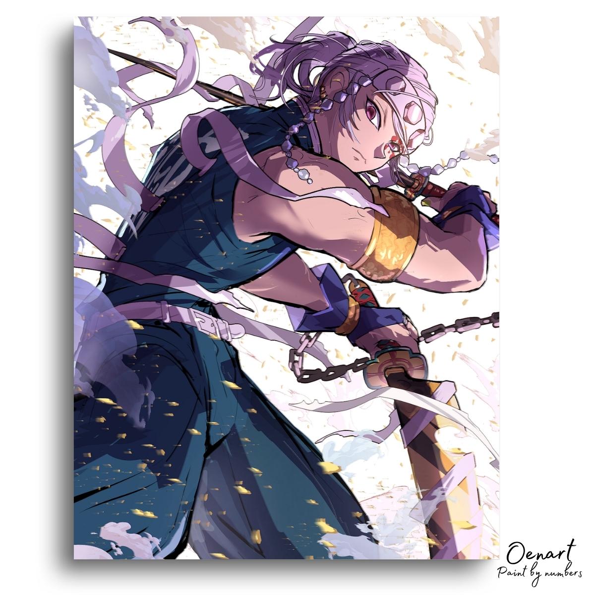 Demon Slayer: Tengen Uzui Sound Breathing - Anime Diamond Painting