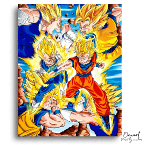 Dragon Ball Z: Goku vs Vegeta - Anime Diamond Painting