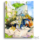 Frieren Beyond Journey's End: Frieren Himmel Heiter and Eisen - Anime Diamond Painting