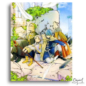 Frieren Beyond Journey's End: Frieren Himmel Heiter and Eisen - Anime Diamond Painting