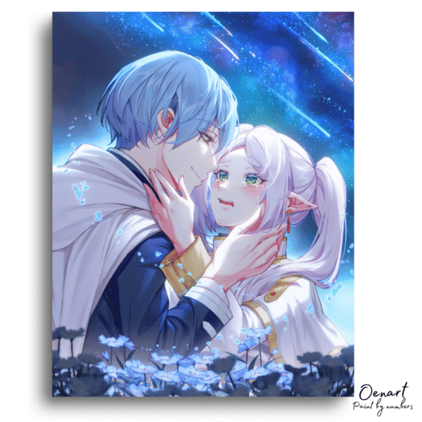 Frieren Beyond Journey's End: Frieren & Himmel Kiss - Anime Diamond Painting