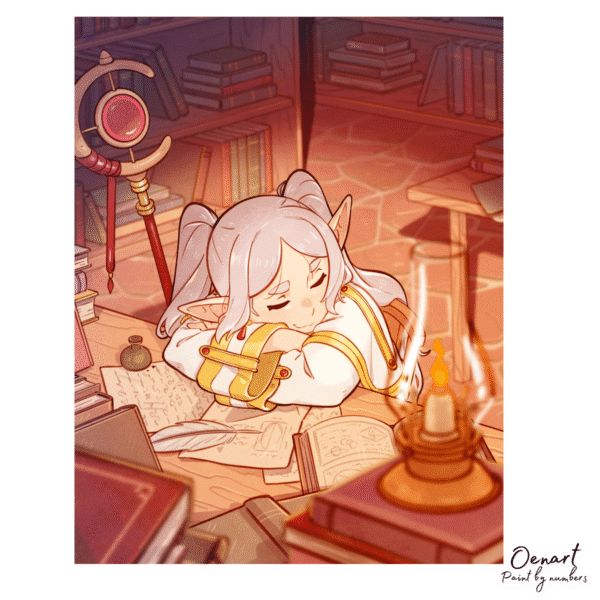 Frieren Beyond Journey's End: Sleep - Anime Diamond Painting