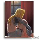 Fullmetal Alchemist Brotherhood: Sad Edward - Anime Diamond Painting