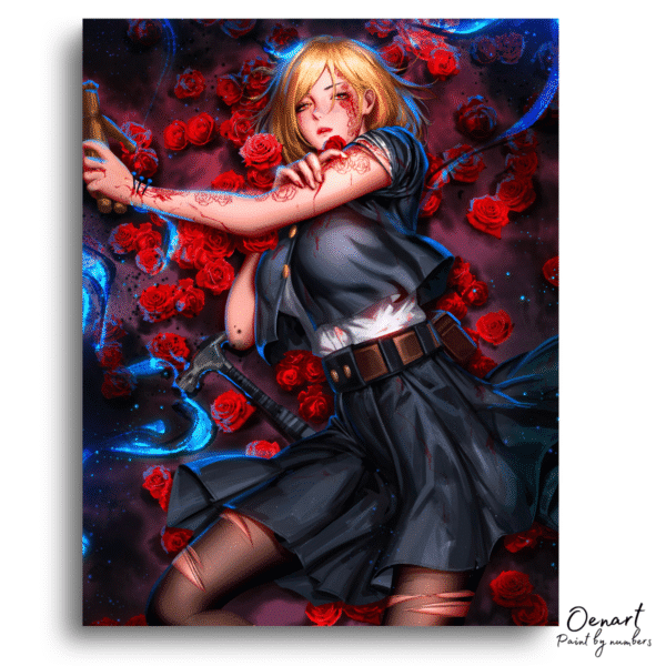 Jujutsu Kaisen: Red Flowers - Anime Diamond Painting