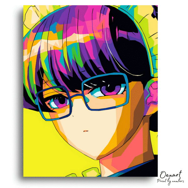 Komi Can't Communicate: Komi with Glasses - Anime Diamond Painting