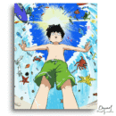 Mob Psycho 100: Mob in The Beach - Anime Diamond Painting