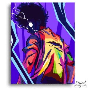 Mob Psycho 100: Shigeo 100 Pop Art - Anime Diamond Painting