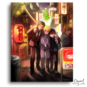 Mob Psycho 100: Shigeo Ekubo and Reigen - Anime Diamond Painting
