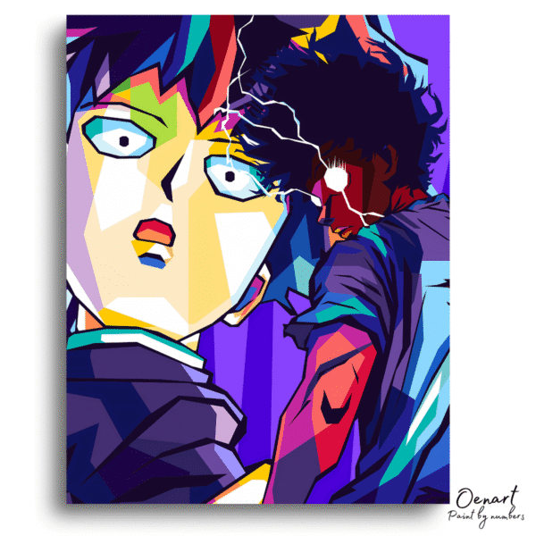 Mob Psycho 100: Shigeo Kageyama Pop Art - Anime Paint By Numbers Kit