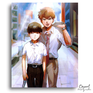 Mob Psycho 100: Shigeo Kageyama & Reigen - Anime Diamond Painting