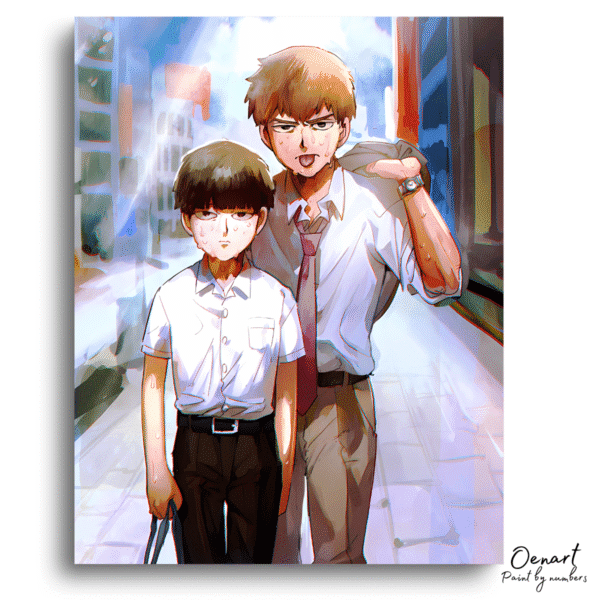 Mob Psycho 100: Shigeo Kageyama & Reigen - Anime Diamond Painting