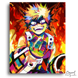 My Hero Academia: Bakugou Explosion - Anime Paint By Numbers Kit