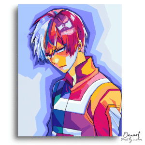 My Hero Academia: Shouto Todoroki - Anime Paint By Numbers Kit