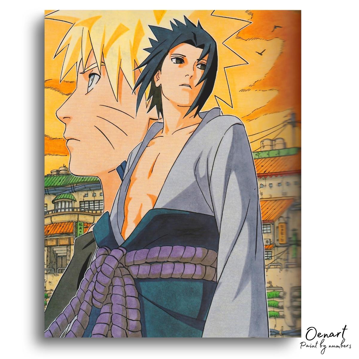 Naruto Shippuden: Naruto & Sasuke - Anime Diamond Painting