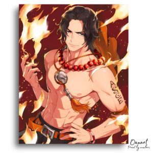 One Piece: Ace The Fire - Anime Paint By Numbers Kit